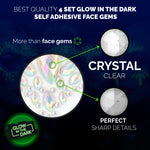 4 PCS GLOW FACE GEMS HALLOWEEN