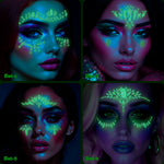 4 PCS GLOW FACE GEMS HALLOWEEN