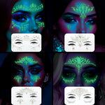 4 PCS GLOW FACE GEMS HALLOWEEN