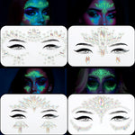 4 PCS GLOW FACE GEMS HALLOWEEN