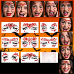 9 PCS FACE GEMS HALLOWEEN