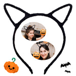 Black Cat Ears Headbands (1 PCS)