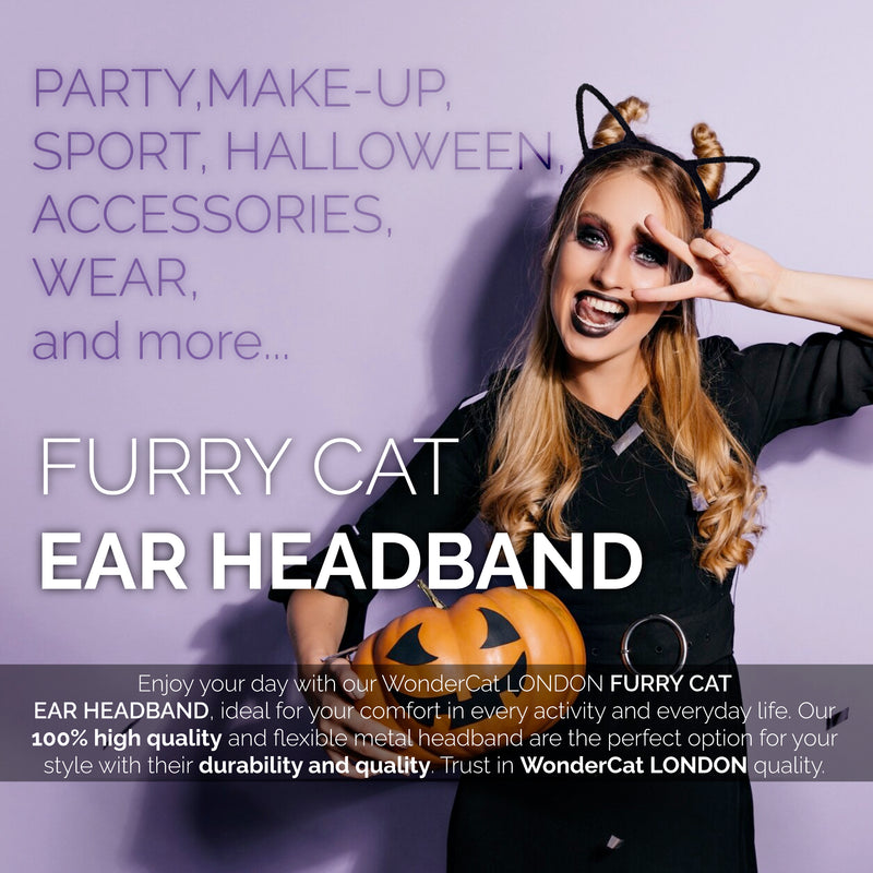 Black Cat Ears Headbands (1 PCS)