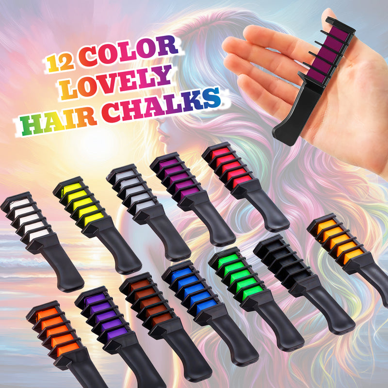 12 PCS Hair Chalk