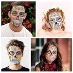 12 SHEET Day of the Dead Costume Tattoos